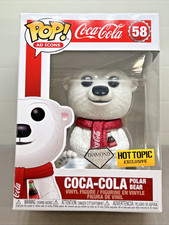 Funko Pop VAULTED Ad Icon Coca-Cola Polar Bear Diamond Glitter HT  58 *Box Stain