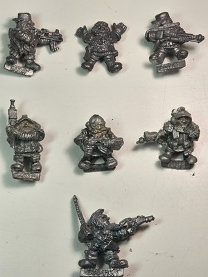 Oldhammer Squat Characters Lot Rogue Trader OOP Citadel Metal Rare