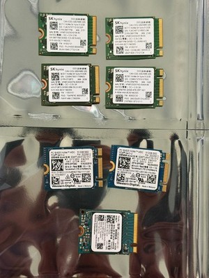 1x 512GB M.2 NVMe SSD Festplatte PCIe 2230 - SK hynix / Western Digital / Kioxia