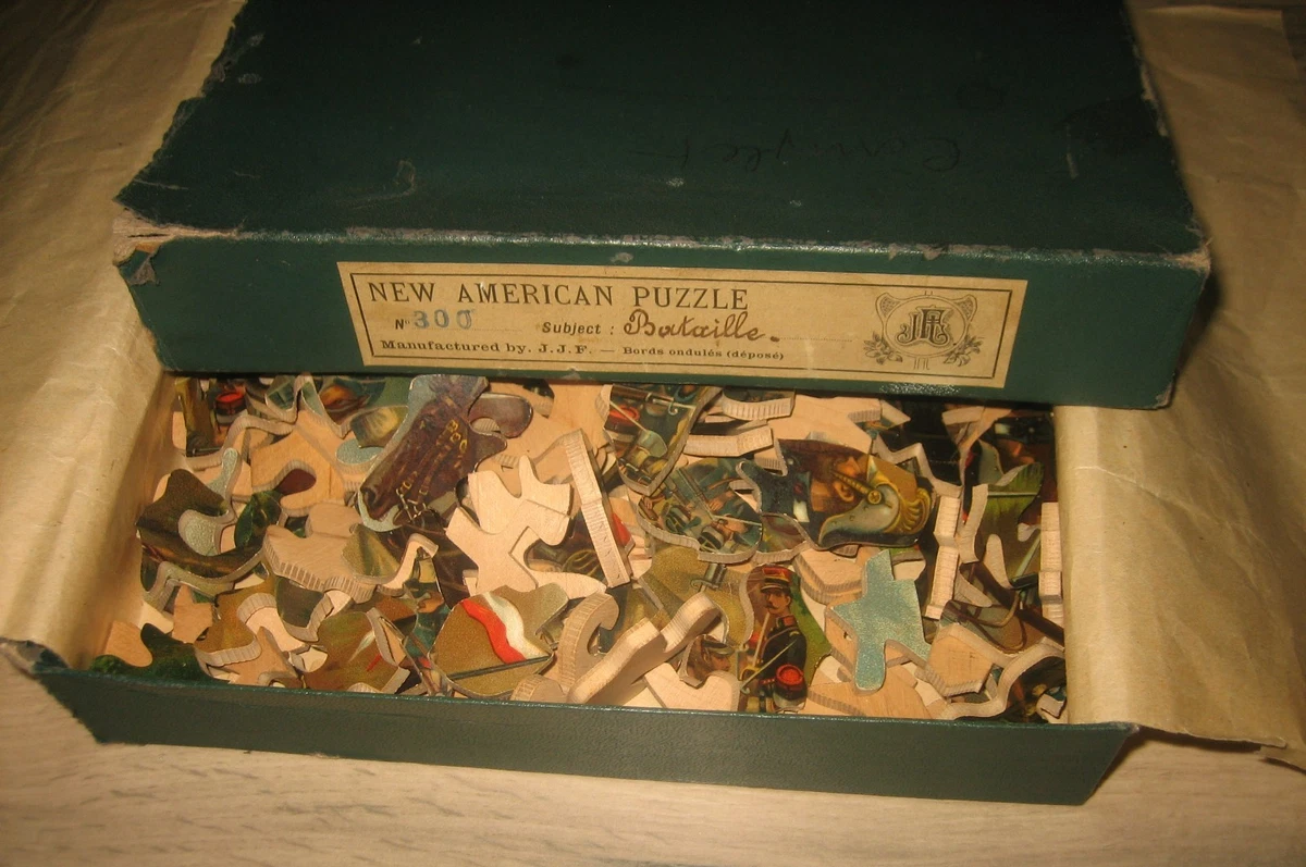 Puzzle Vintage Ancien En Cubes - 12 Pièces Carton Avec Boîte D'origine - Occasion Collector