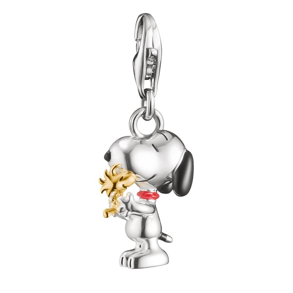 Thomas Sabo Schmuck Charm-AnhäNger Snoopy Mit Woodstock Freunde Peanuts Connect-image