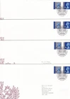 GB 2010 Machin Special Delivery First Day Covers (4)                     (p1811)