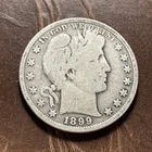 1899 Silver Barber Half Dollar - 1/18/26 Auction - Lot #1465