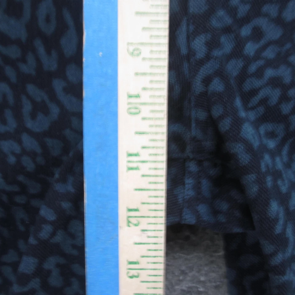 Leggings Spanx Mujer Grandes Azul Negro Estampado Leopardo Pull On Modelado Foto 4 de 4
