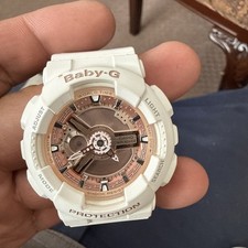 G-SHOCK Baby-G Watch Pink Gold White Needs Battery