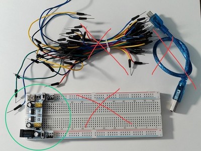 Breadboard Power Supply 5V 3.3V Mini USB Power Modell NEU Arduino ESP32 ESP8266