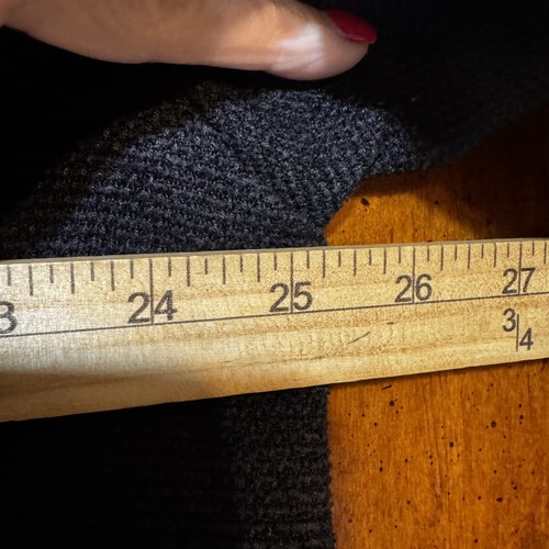 VTG Robert Barakett Shirt Mens XL Black Wool Blend Button Up Shacket Textured - Picture 11 of 13