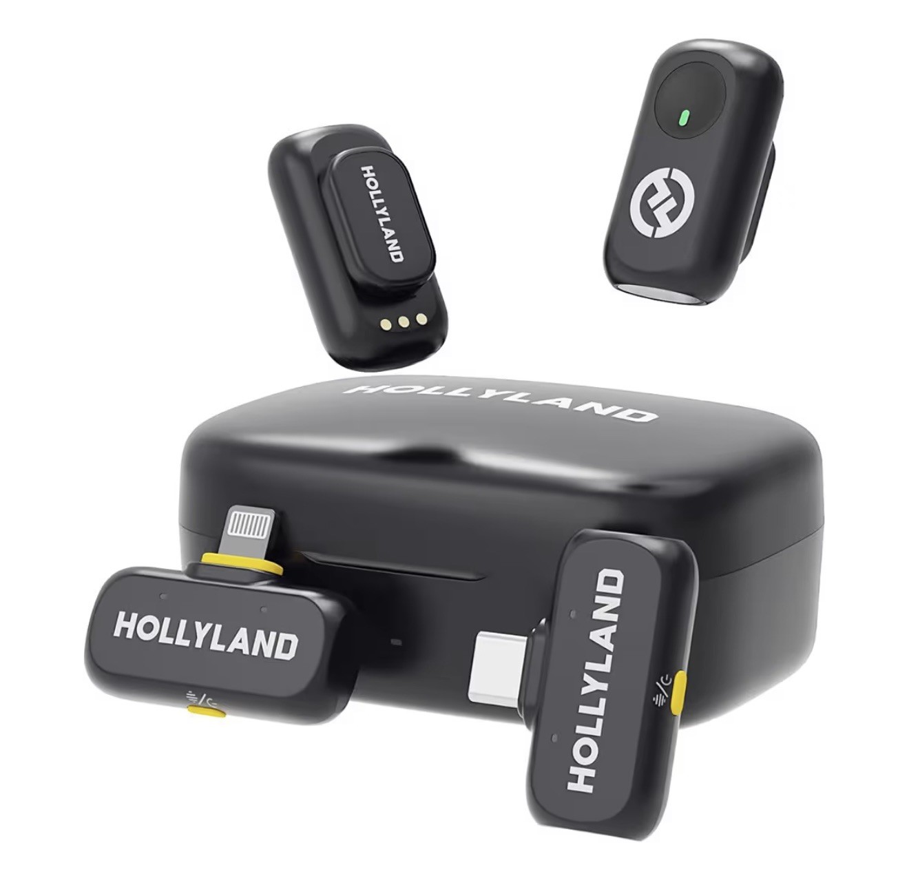 Hollyland LARK A1 Combo Digital Wireless Microphone System - Space Gray