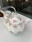 VINTAGE Z.S. & CO.  HAND PAINTED TEAPOT W/MATCHING TOP & CREAMER — photo 6