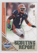 2009 Upper Deck Draft Edition Scouting Report Copper 6/25 Vontae Davis #228 0q3