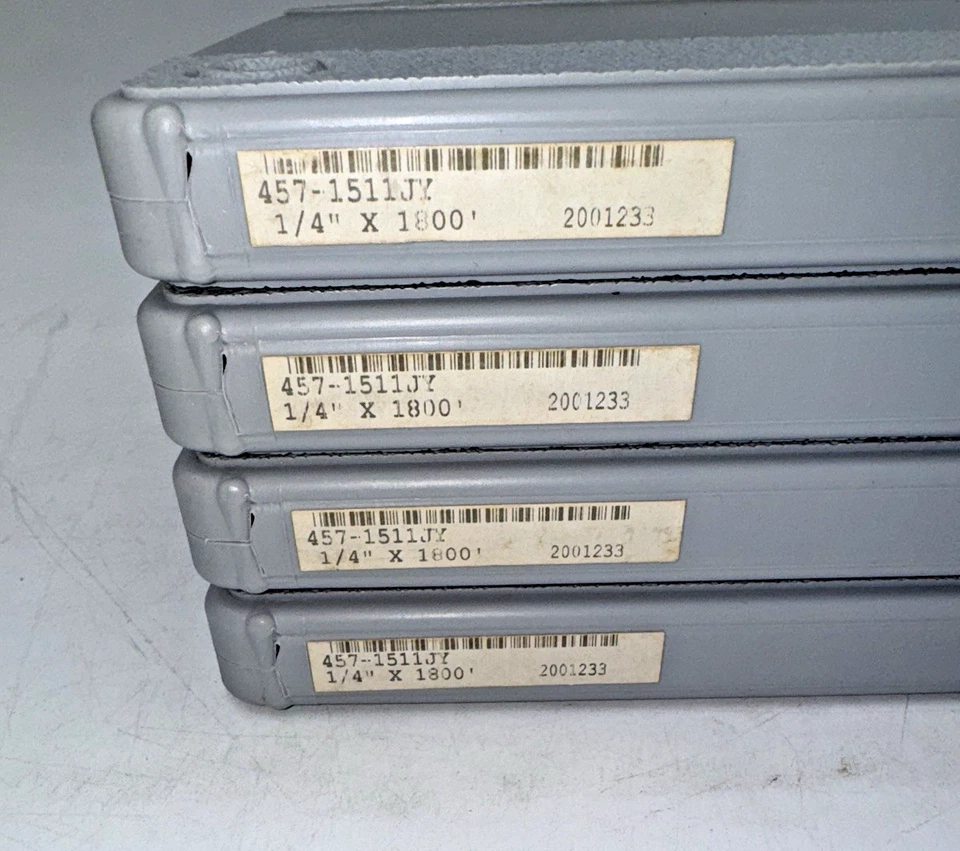 (4) QUANTEGY 457 GRAND MASTER 1/4" X 1800' AUDIO TAPES FOR REEL TO REEL NEW - Image 4 of 4