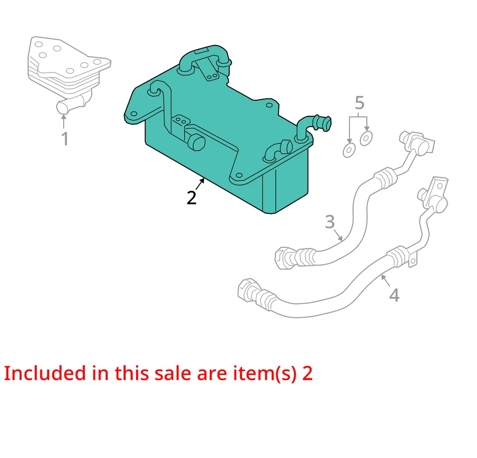 Enfriador de transmisión Audi Q7 2017-2020 OEM 4M0317021G Foto 3 de 4
