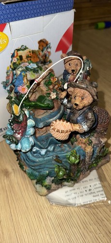 Classic Treasures Musical Indoor Tabletop Fountain Fishing Bear Resin Multicolor - 第 4/4 張圖片