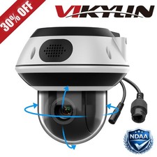 Vikylin 5X Optical Zoom PoE PTZ Security IP Camera Outdoor IR Light Dome NDAA