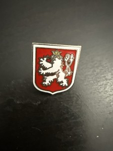 1970s Czechoslovakia Coat Of Arms Pin
