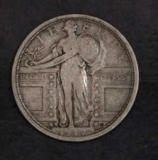 1917 S Type 1 Standing Liberty Quarter Choice Fine........Lot 6329