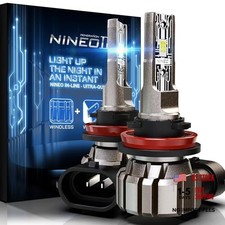 H11 Bulbs, H11 Fog Light, 300 Brightness 6500K Cool White, 1:1 Mini H11/H9/H8