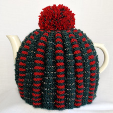TEA COSY, Hand Knit, (Large Tea Pot), Extra thick, Super colours, Christmas gift