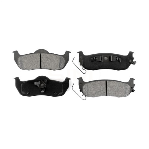 Front Rear Semi-Metallic Brake Pads And Parking Shoe Kit For Nissan TITAN Armada - Picture 9 of 12