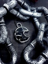 Obsidian moon Necklace