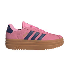 adidas VL Court Bold Bliss Pink Dark Blue Gold Metallic Women's - JI1789