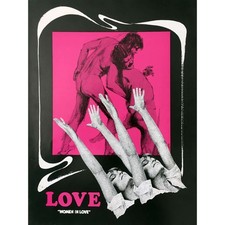 LOVE Herald  - 9x12 in. - 1968 - Ken Russel, Oliver Reed