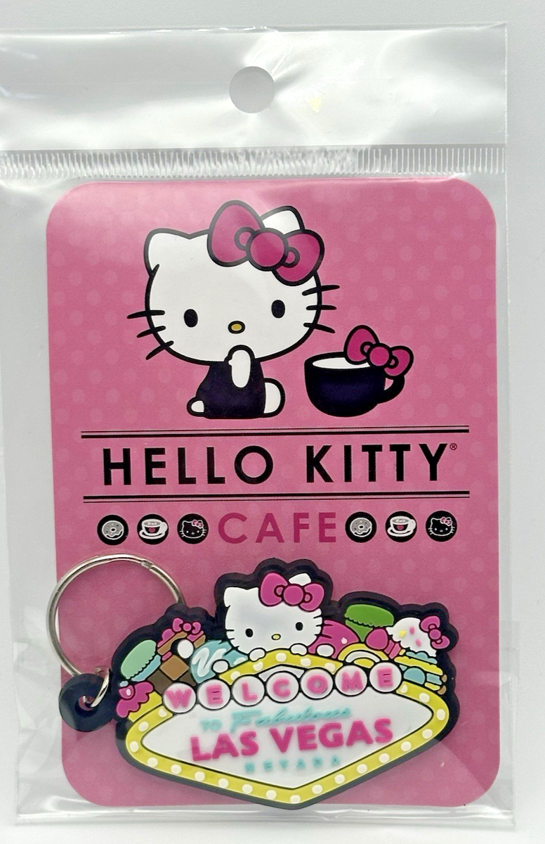 Hello Kitty Cafe Welcome to Las Vegas Keychain Exclusive Limited
