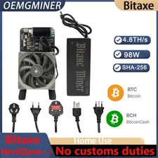 NO Customs Duty Bitaxe NerdQaxe++ 4.8TH/s  BM1370 Asic Chip 98W 2.4G WiFi  Miner