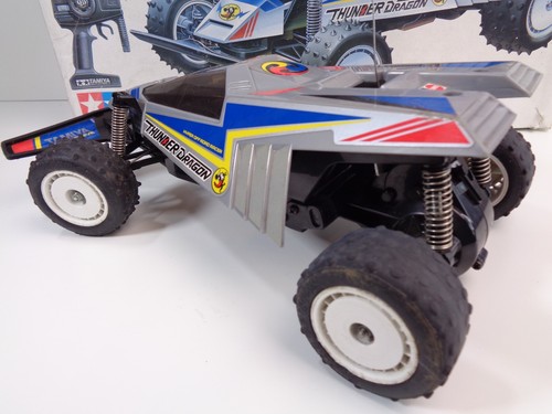 Vintage 1988 Tamiya Thunder Dragon 1/14 Scale Quick Drive R / C Model Car - Picture 3 of 24