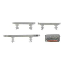 For Apple iPhone 13 Pro / 13 Pro Max Replacement Power & Volume Buttons (Silver)