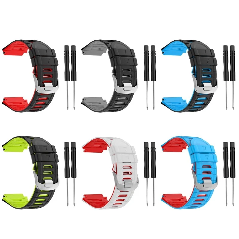 sports watch two-color silicone strap for garmin Forerunner 920XT  replacement wristband + tool for garmin Forerunner 920XT