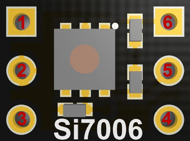 Si7006-A20 I2C Relative Humidity and Temperature Sensor Breakout Board - Image 2 of 4