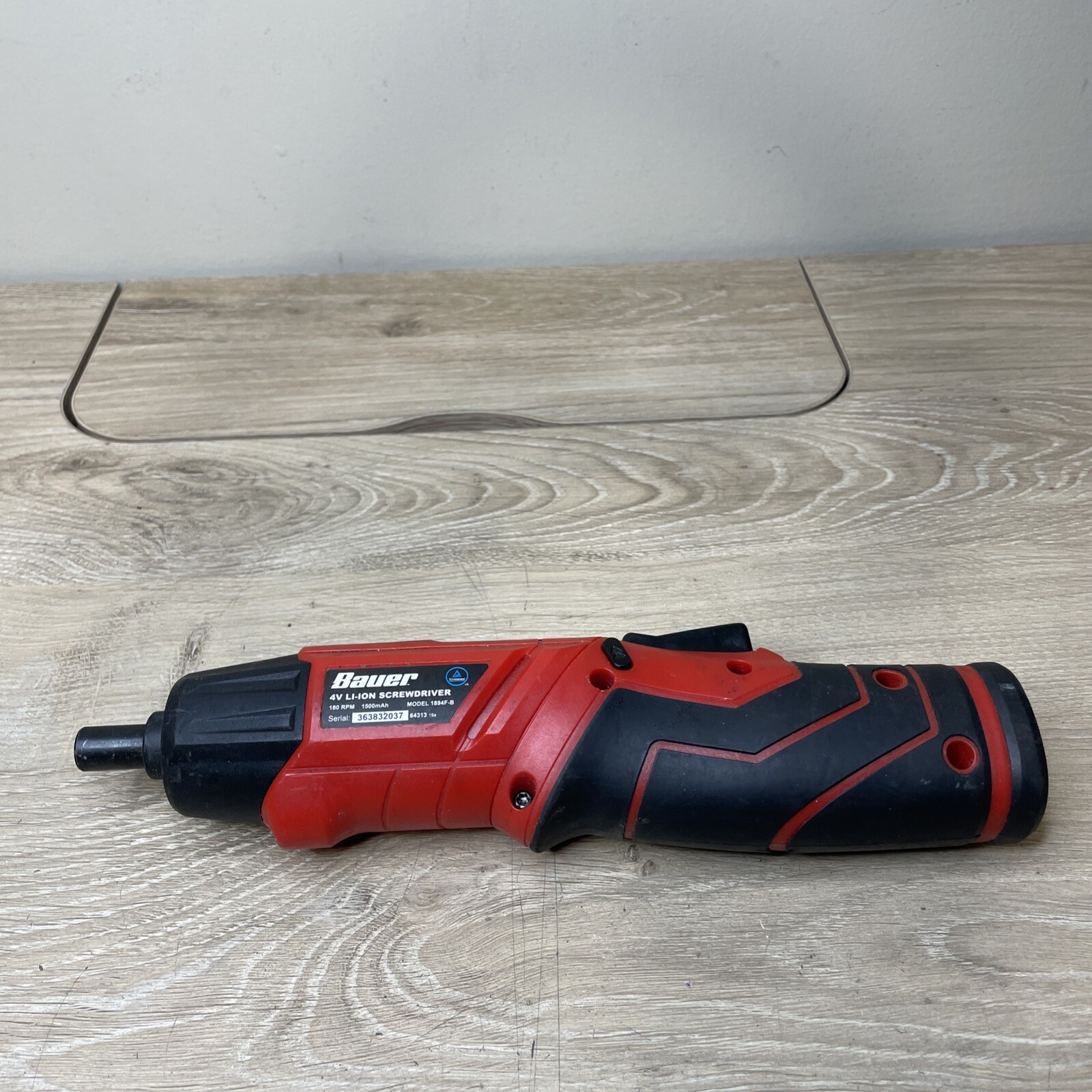 Bauer 4V Li-Ion Cordless Electric Screwdriver No Charger 1894f-b