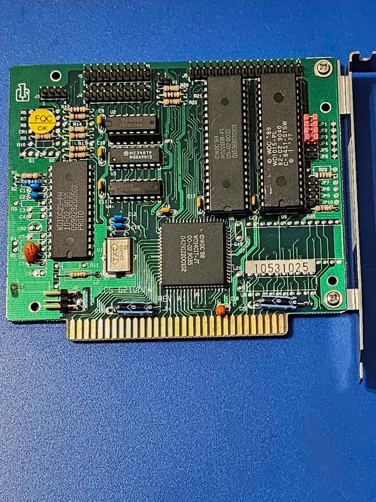 Vintage MFM LCS-6210D/W 8-bit ISA Controller by Longshine Microsystem Rev A1