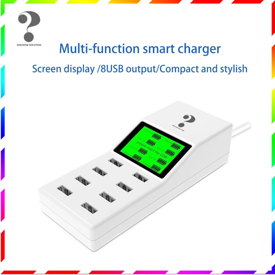 Smart Security Multi-port 8USB Total output 5V/8A Travel charging power adapter - Image 3 of 4