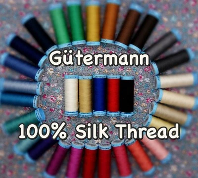 Gütermann Silk Thread -100m Reel 100% Pure Silk for Machine and Hand Sewing