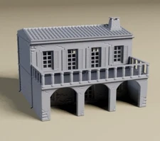 Spanish Hacienda 28mm, 20mm, HO or 15mm tabletop miniature wargaming terrain