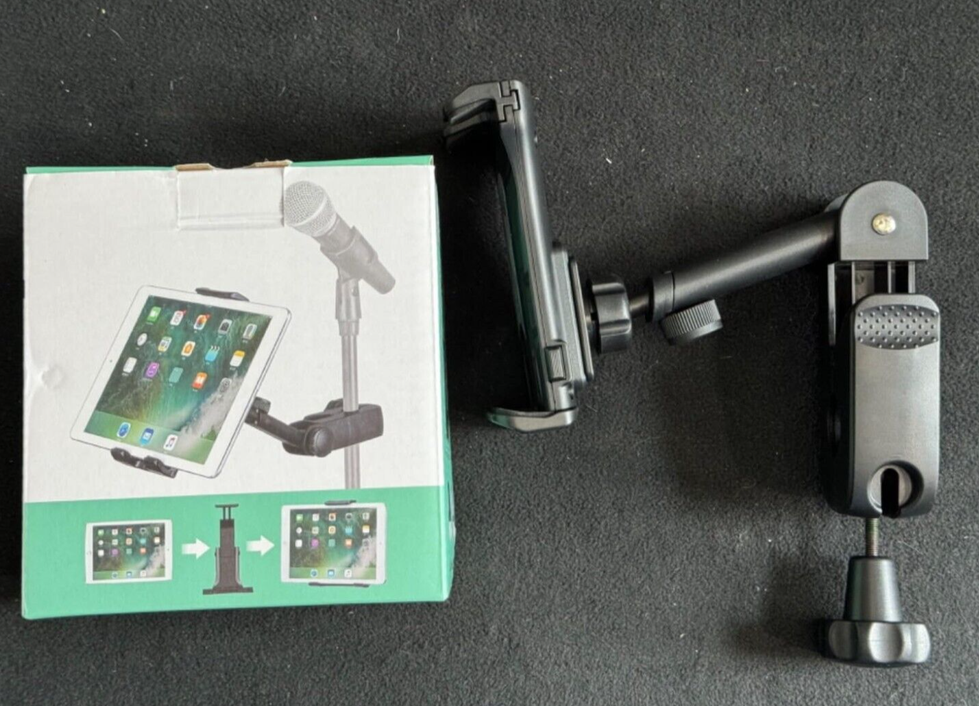 Tablet Holder for Microphone Stand Ipad Mic Music Stand Holder Mount Smartphone-image