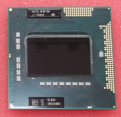intel core i7-940xm extreme SLBCS laptop CPU (BIOS shows  i7-x940) 1st gen. i7