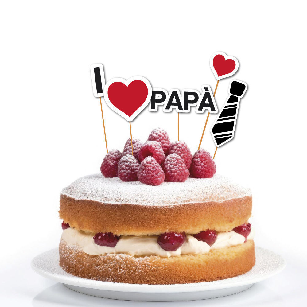 Cake Topper festa del papà cravatta