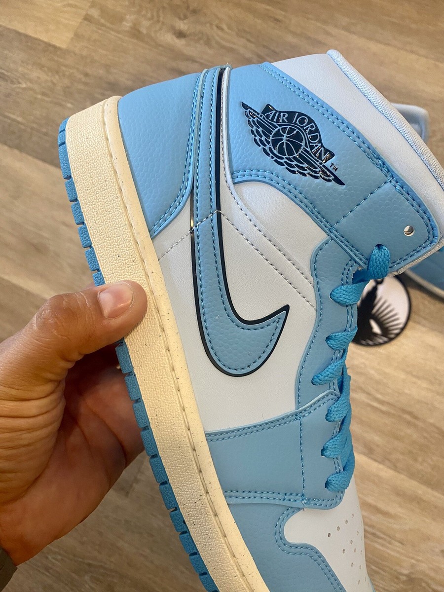 Nike Air Jordan 1 Mid SE 'Ice Blue' Sail Black DV1302-400