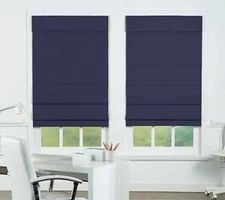 Insulating Energy Saving Cordless Blackout Roman Shade - Many Sizes - Colors