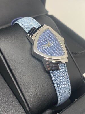 Hamilton Ventura Quartz Blue Dial Damen Armbanduhr H24211941