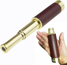 Aniworld Pocket 25X30 Retro Pirate Monoscope Handheld Small Tiny Telescope For