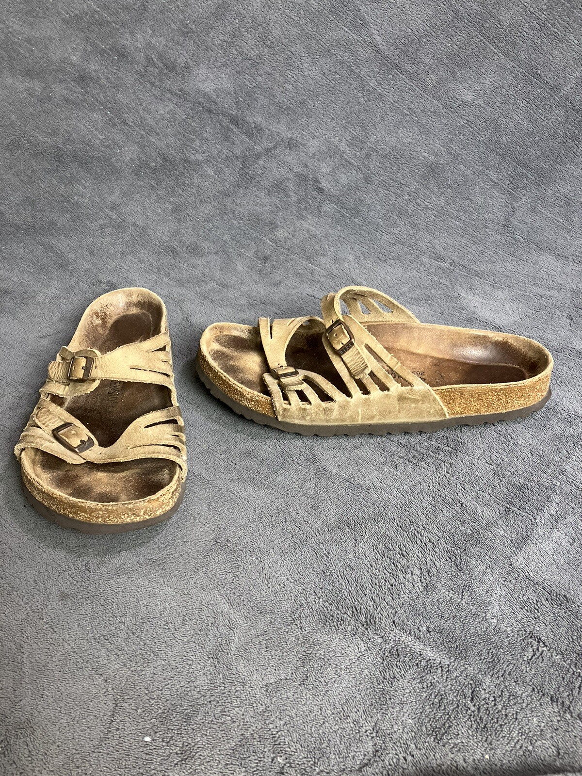 BIRKENSTOCK Granada Sandals Womens 10 EU 41 Brown Tan Leather Soft