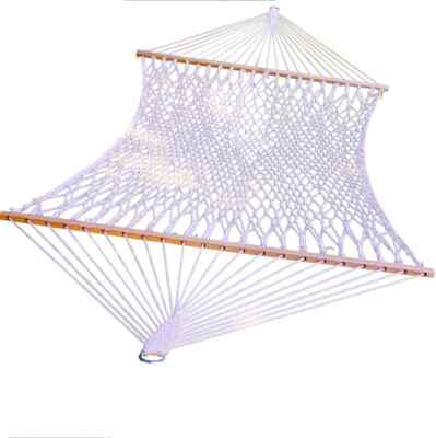 Algoma Double Size Cotton Rope Hammock, 13-Feet, White 