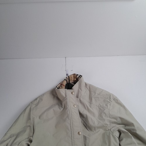 BURBERRY Jacket Large Beige Womens Coat Padded Fleece Lined - Picture 2 of 13
