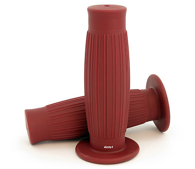 Laguna Grips - Oxblood - 7/8'' - Vintage Motorcycle Cafe Brat Chopper Bobber
