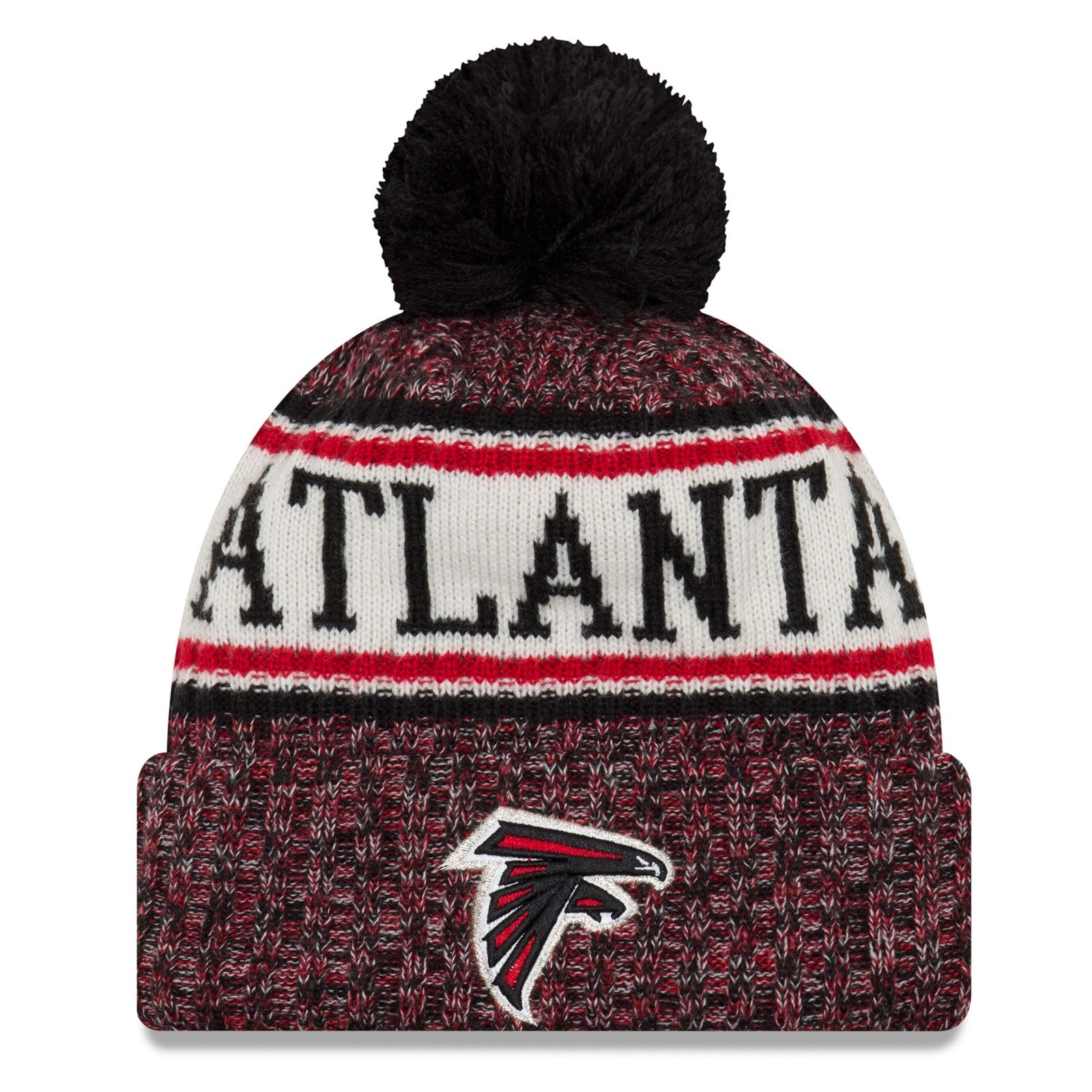 New Era Seattle Seahawks Winter Mütze - Offizielle NFL Sideline Mütze Schwarz