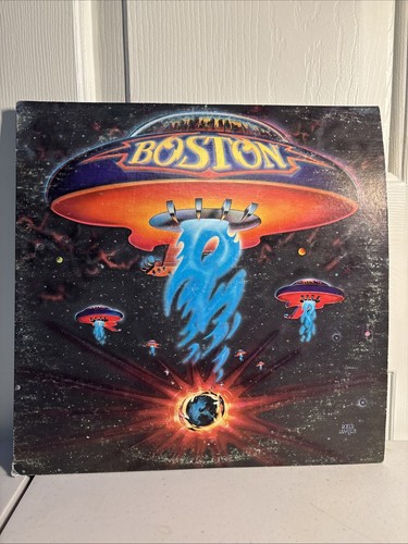 VINTAGE 1976 BOSTON SELF-TITLED VINYL EPIC RECORDS LP - With Poster
